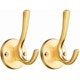 thumbnail image 1 of Hook Coats And Hats 2 Pieces Metal Coat Hooks Hanging Clothes Hook Towel H For Kit, Bath, 1 of 5