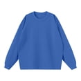 thumbnail image 1 of AherBiu Chandails en Molleton à Col Rond pour Hommes Manches Longues Décontracté Ample Chandail-Over Couleur Unie Automne Hiver, 1 of 8