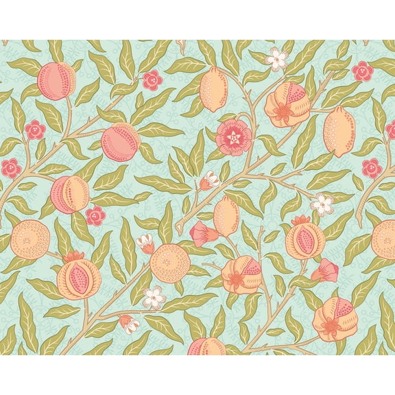 Brewster Origin Murals Fruit and Foliage Apricot Wall Mural
