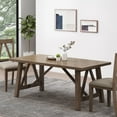 thumbnail image 2 of GDF Studio Grover Farmhouse Wood Dining Table, Antique Brown, 2 of 8