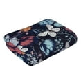 thumbnail image 3 of Junzan Flowers Ad Butterflies Bathroom Towels Absorbent Compact Beach Towel Soft For Shower Swim Pool Beach Spa Gym Yoga Travel 27.5x16 In, 3 of 9