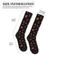 thumbnail image 4 of Rateoe Poker Creative Symbols Compression Socks for Women and Men 20-30mmHg-Circulation Support Socks Knee High Nurse Pregnant Running Medical and Travel Athletic, 4 of 7
