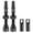 Black, variant on Tubeless Presta Valve Stem 40/44/55/60/65/80/100 mm, Super Light Alloy Presta Valve Stem Kit with Valve Core Remover Tool and Valve Stem Caps - Multiple Color and Size Options(Pair)