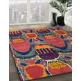 thumbnail image 2 of Ahgly Company Indoor Rectangle Abstract Dark Almond Brown Abstract Area Rugs, 3' x 5', 2 of 6