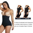thumbnail image 5 of GOLD CARP Shapewear Women High Waist Tummy Control Body Shaper Panties Butt Lifter Underwear Seamless Shaping Brief Smooth Sculpting Knickers Black M/L(US 4-8), 5 of 7