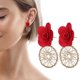 thumbnail image 3 of Pendientes de flor para mujer 3 piezas de aleación de moda pendientes en forma de flor margarita colgante pendientes joyería accesorio regalo ANGGREK Otros, 3 of 8