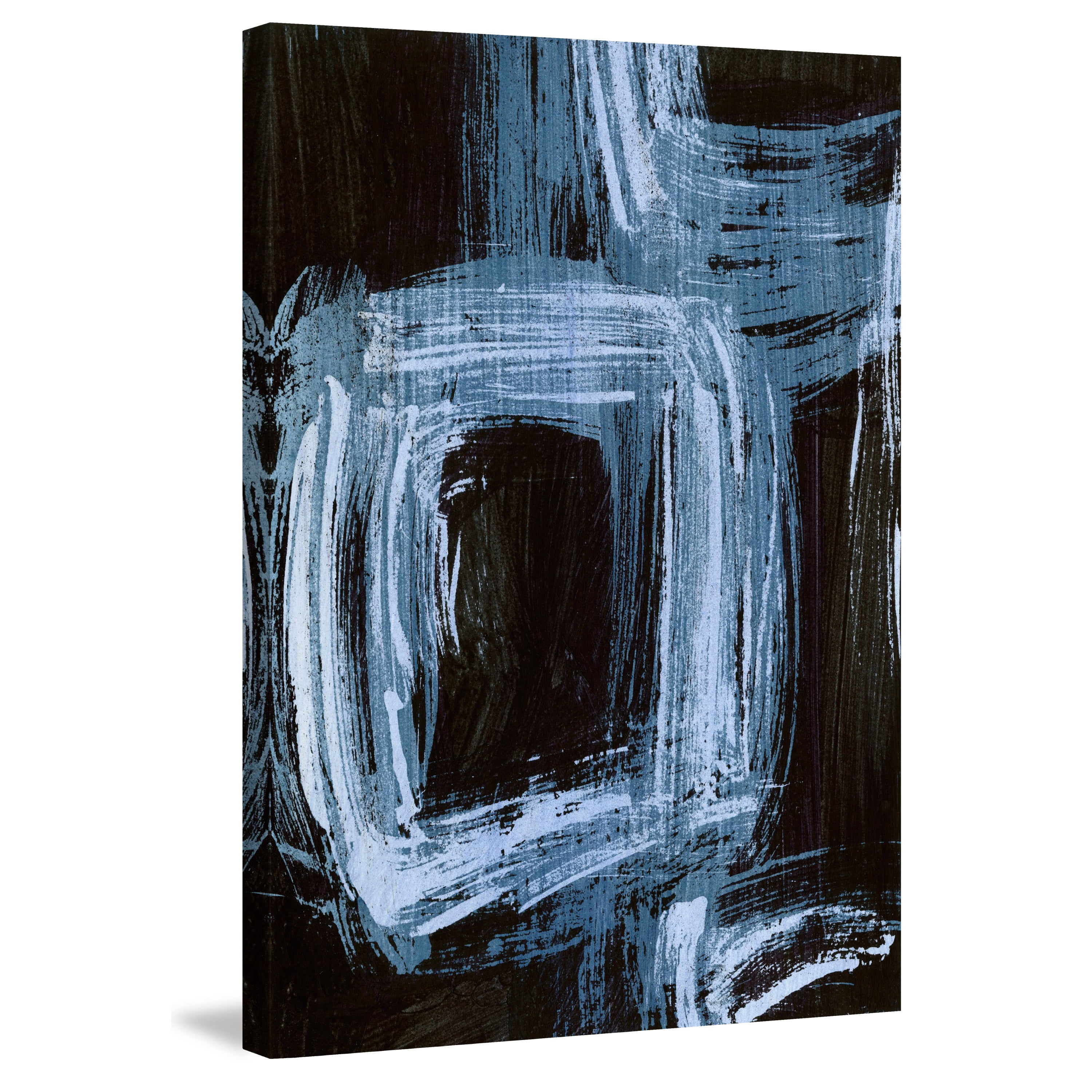 Marmont Hill "Sapphire Windows I" Painting Print on Wrapped Canvas