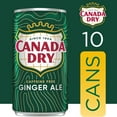 thumbnail image 2 of Canada Dry Caffeine Free Ginger Ale Soda Pop, 7.5 fl oz, 10 Cans ( 2 Pack), 2 of 5