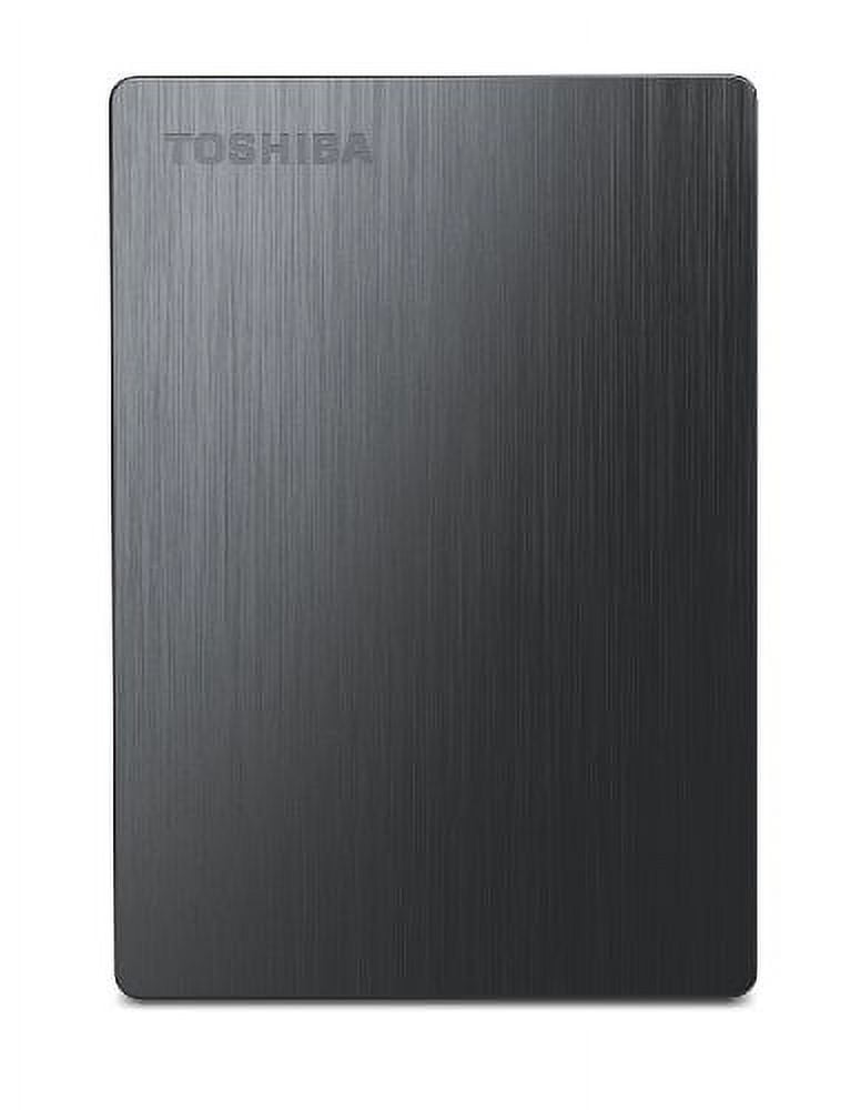 Toshiba Canvio 500 GB Slim Portable External Hard Drive - Black (HDTD105XK3D1)