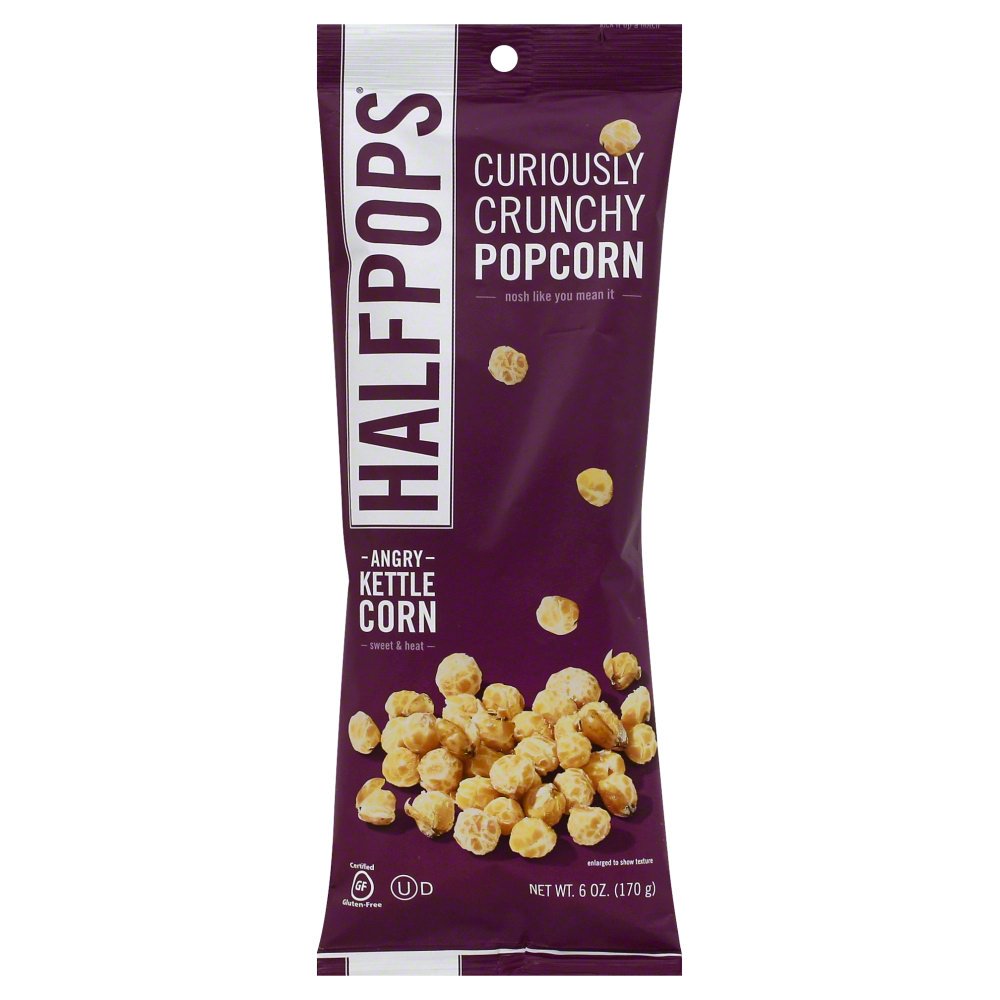 Half Pops Curiously Crunchy Popcorn, Angry Kettle Corn, 6 Oz Walmart