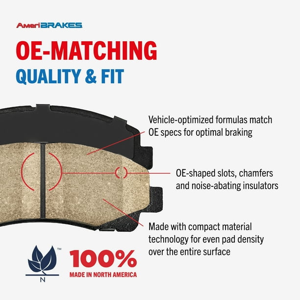 Transit Auto Rear Ceramic Disc Brake Pads and Wear Sensors Kit for 