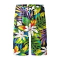 thumbnail image 4 of JAJAHO Mens Hawaiian Beach Shorts Tropical Printed Drawstring Elastic Waist Breathable Mesh Summer Shorts Soft Bottoms, 4 of 5