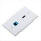 thumbnail image 4 of 1 Paquete de Placa de Pared Compatible con Cat6 y de 2 Puertos con Inserto de Acoplador en Línea Placa de Pared Hembra A Hembra, 4 of 5