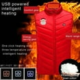 thumbnail image 4 of Gamivast Mens Heated Vests for Women Rechargeable Lightweight Stand Collar Sleeveless Jackets with 9 Heating Zones and 3-Levels Washable Xmas Cute Coats with Pockets Trendy 5Xl no Power Bank, 4 of 5