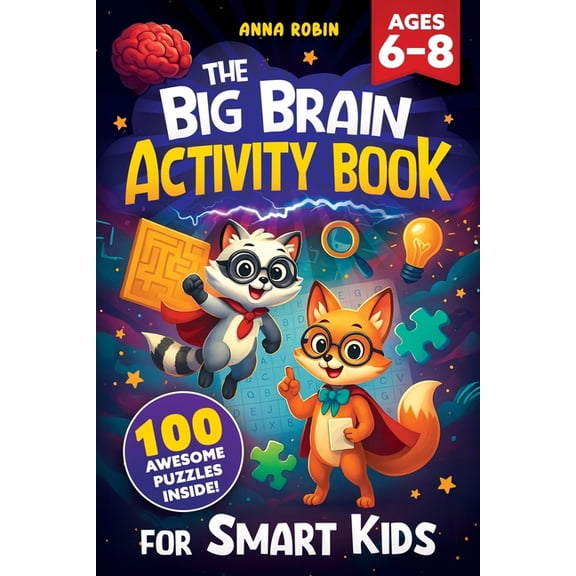 The Big Brain Activity Book for Smart Kids Ages 6-8, (Paperback)
