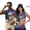 American Flag Dog, variant on Aplkyhs Matching Golf Shirts for Couple American Flag Dog Quarter Zip His and Hers Golf Shirts Matching Moisture Wicking Mens Hawaiian Shirt Lapel Design Golf Accessories