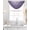 Light Purple, variant on Turquoise Ombre Sheer Waterfall Valance Curtains for Window, Teal White Gradient Modern Abstract Art Rod Pocket Sheer Topper Swag Curtains for Living Room, Kitchen 38.5"W x 47.2"L, 2 Panels
