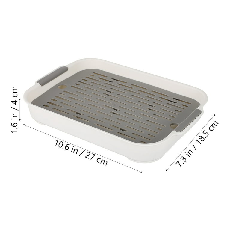 Tray Drain Dish Waterkitchen Board Drip Tray Vegetables Fruits Draining  Utility Holder Tea Coffee Pad Drying Capacity
