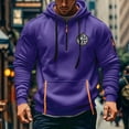 thumbnail image 5 of LWavelet Mens Outdoor Half Zip Pullover Hoodie Casual Long Sleeve Sweatshirt with Utility Pockets for Hiking Camping Travel, 5 of 5