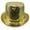 Gold, variant on Sparkly Mirrored Panama Hat Reflective Top Hat for Bachelorette Party