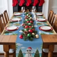 thumbnail image 5 of Christmas Placemats Set of 6, Christmas Tree Place Mats Snowman Sandy Beach Placemat Table Decoration for Kitchen Table Dinner Xmas Holiday Party Home Decor Indoor Outdoor 13x19 Inch, 5 of 9