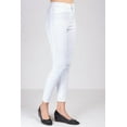 thumbnail image 3 of Ladies Woven Jegging by Yellow, Super Stretch Hi-Rise, White, 1, 3 of 4