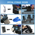 thumbnail image 2 of SUMMIT Wearable Cleaning Caddy, Cleaning Caddy Supplies Organizer with Handle & Shoulder Straps for Housekeepers, Under Sink & Car Cleaning Tool Organizers Bag with 4 Foldable Divider (Blue), 2 of 14