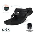 thumbnail image 4 of AEROTHOTIC Arch Supportive Strappy Orthotic Comfortable Flip Flops Cushion Soft Toe Post Non-Slip Summer Casual Travel Walking Thong Sandals Women Beach Essentials, 4 of 6
