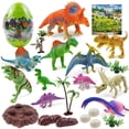 thumbnail image 1 of 22PCS Dinosaur Toy Set Realistic Dinosaur Playset Dinosaur Figure with Box, 1 of 10