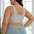 thumbnail image 7 of COMVALUE Daisy Bra for Seniors 2026 Front Snap Closure Bras, Front Snaps Daisy Bras (GY2, 56), 7 of 7