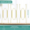 thumbnail image 2 of 12 Pieces Plate Hangers for Wall Stainless Steel Wire Invisible Heavy Duty Plate Hangers Display Holders with 12 Pieces Hooks for Wall Decorative(4-5 Inch,Gold) Gold 4-5 Inch, 2 of 6