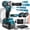 Blue 2, variant on RELOIVE Cordless Impact Wrench 1/2", 553ft-lbs (750N.m) High Torque Impact Wrench with 2x 4.0Ah Batteries Brushless Motor Electric Impact Gun Impact Driver for Car Home