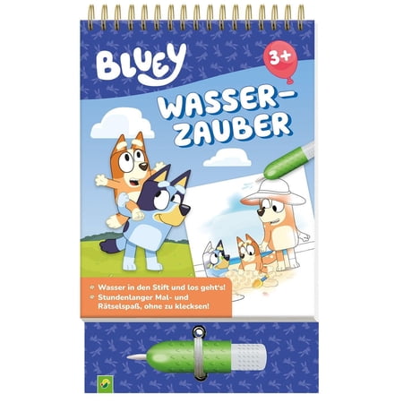 Schwager & Stei Bluey Wasserzauber: Einfach mit Wasser malen!: Mal- und R&auml;tselbuch (Paperback)