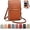 Brown, variant on 2026 Small Touchscreen Phone Crossbody Bag for Women,Anti-Theft Leather Messenger Bag Phone Purse