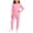 Watermelon Red, variant on Cethrio Girls Cotton Pajama Sets, Crew Neck Long Sleeve Casual 2 Piece Girls' Sleepwear Watermelon Red Size 10-12