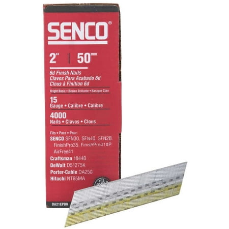 

Senco 15-Gauge Bright 34 Degree Angled Finish Nail 2 In. (4000 Ct.)