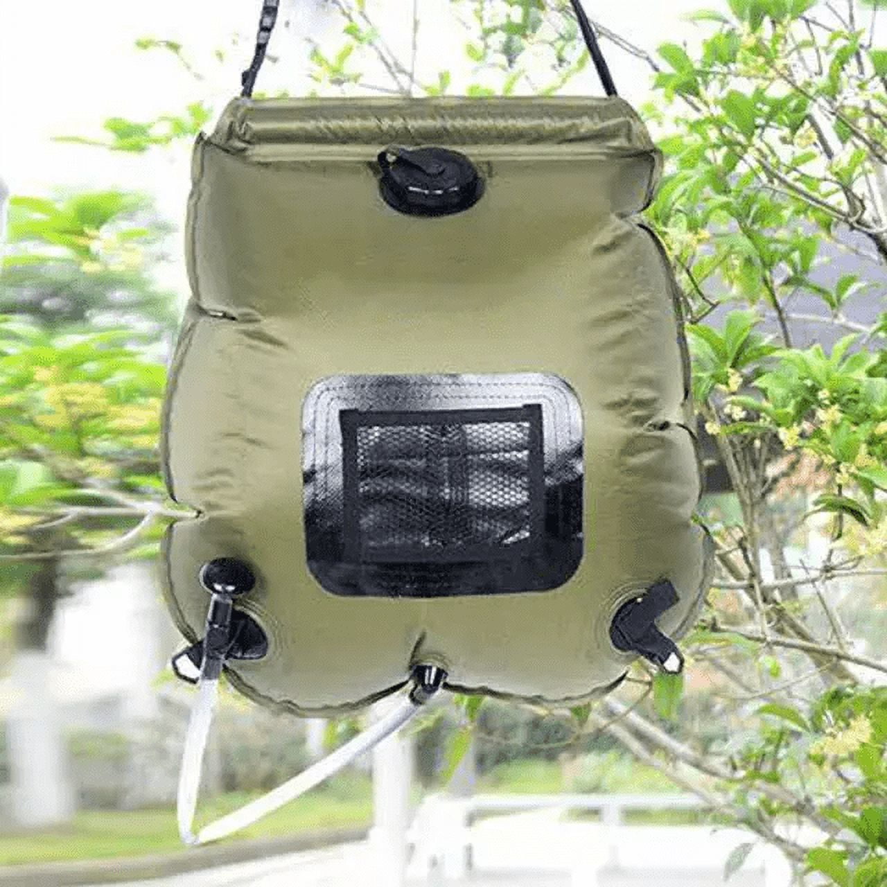 RadBizz Portable Outdoor Camping Shower - 5 Gallon/20 Liter Camp Solar Shower Bag