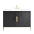 thumbnail image 6 of Modway Awaken 48" Solid Wood and MDF Bathroom Vanity in White/Black, 6 of 7