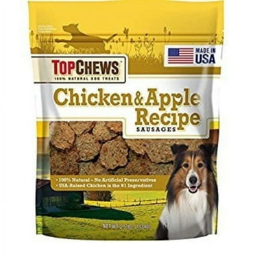 Top Chews Chicken & Apple Sausages 40 oz