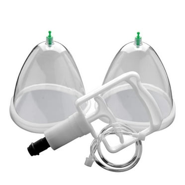 JNANEEI Pump for Women, 2 Cups System Enlargement Breastfeeding Pump Adsorption Cupping