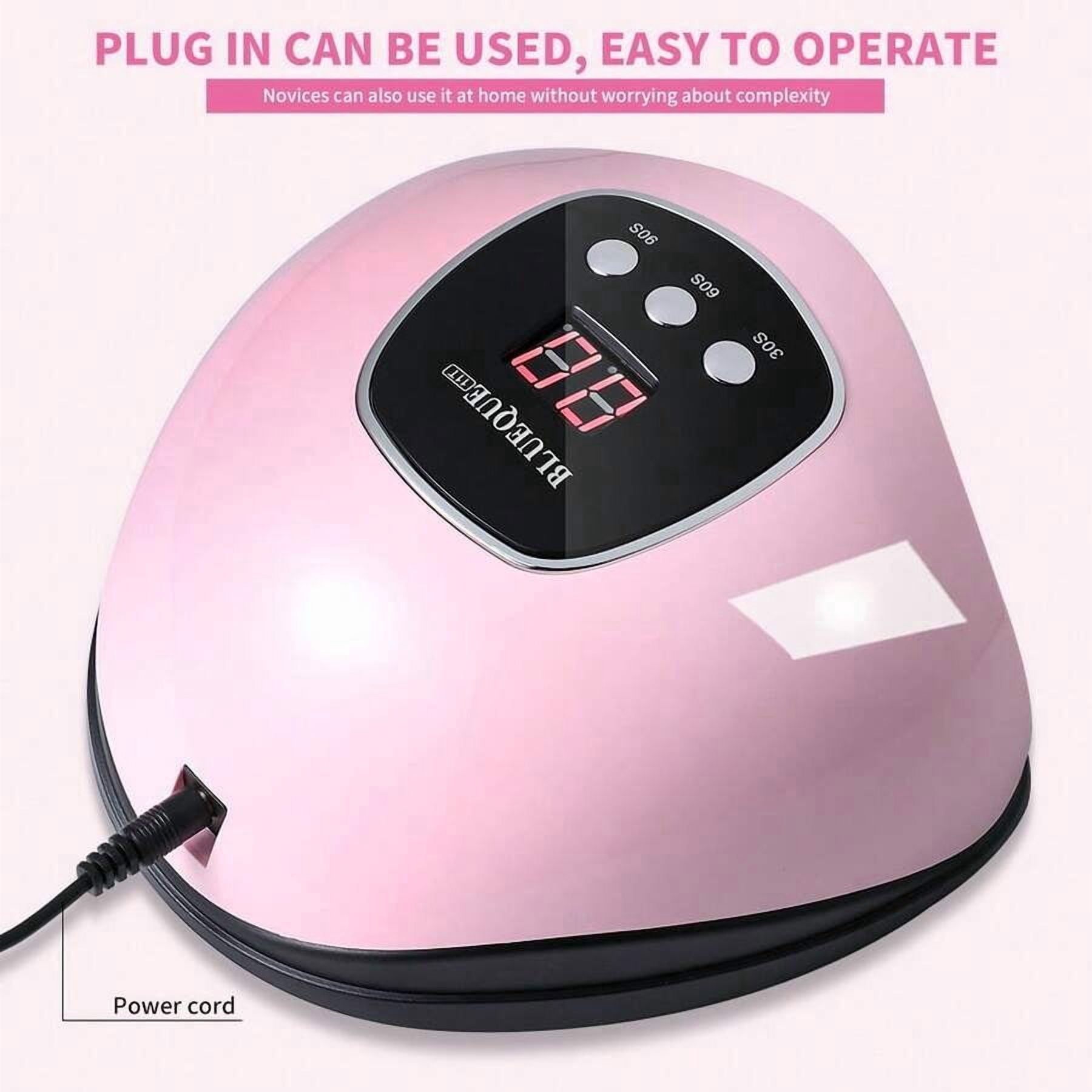 UV LED Nail Lamp, Faster Nail Dryer For Gel Polish ,Professional Gel UV Light For Nails With 3 Timers & Auto Sensor, Gel Polish Light Nail Curing Lamp With LCD Screen For Salon And Home