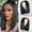 natural color, variant on HAOFAN 4x4 Bob Lace Front Wigs Human Hair Wigs for Black Women with Baby Hair Straight Bob Wigs Pre Plucked Brazilian Human hair Wigs Lace Front 150% Density 12 in