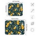 thumbnail image 4 of Yayeee Dish Drying Mat for Kitchen Counter 18"x24" Microfiber Absorbent Pad, Blue Lemons, 4 of 7