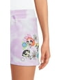 thumbnail image 4 of Powerpuff Girls Juniors’ Daisy Print Tie Dye Easy Shorts, 4 of 5