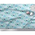 thumbnail image 3 of Soimoi Cotton Duck Fabric Curve Diamond,Berries & Autumn Leaves Printed Fabric 1 Yard 42 Inch Wide, 3 of 3