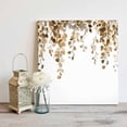 thumbnail image 5 of Spring Canvas Wall Art, Watercolor Brown Eucalyptus Leaves Botanical Plant Framed Wall Decor Modern Artwork Prints Painting for Living Room, Bedroom, Kitchen & Cafe Decor 28x28 Inch, 5 of 9