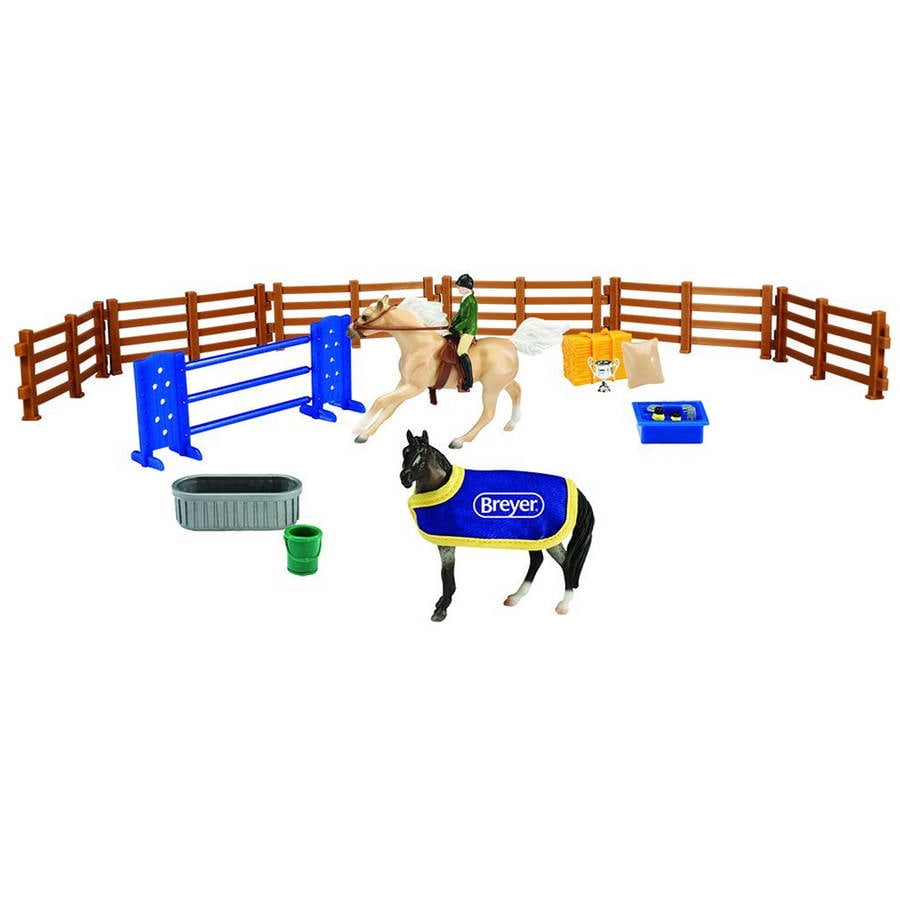 Breyer Stablemates English Horse Play Set (1:32 Scale) - Walmart.com ...