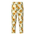 thumbnail image 2 of Disketp Light Green Plaid Sunflower for Teenagers' Pajama Pants ,Lounge Pants Teen joggers Ideal for Home, School, or Sports-XS(5-6), 2 of 6
