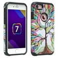 thumbnail image 3 of iPhone SE/8/7/6S/6 Case Slim Hybrid Dual Layer Case Cover [Shock/Impact Resistant] Case - Colorful Tree, 3 of 3