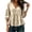 Beige, variant on Babydoll Tops for Women 3/4 Puff Sleeve V Neck Ruffle Peplum Blouse Linen Loose Flowy Tiered Cute Tops Fall Fashion Casual Vacation Wear